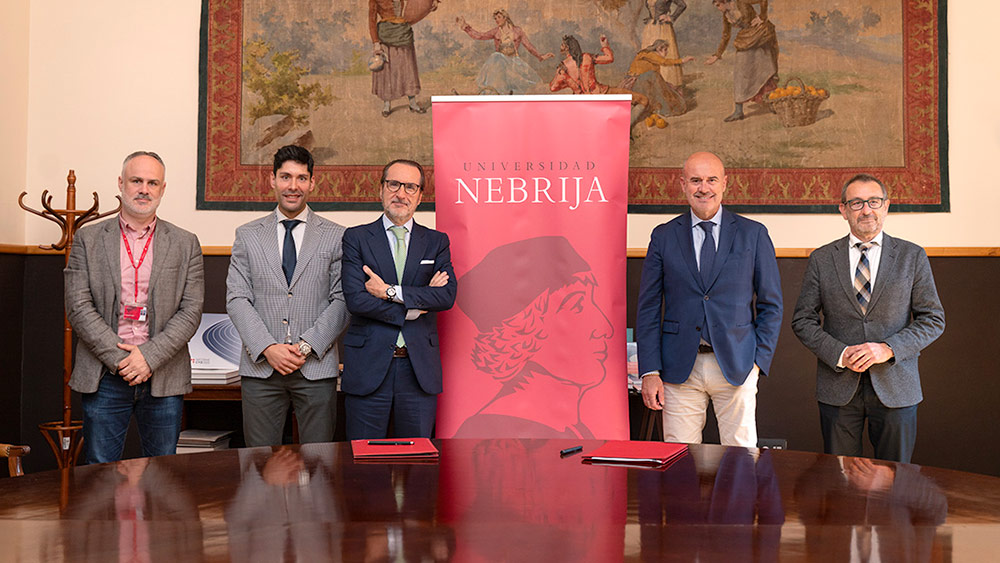 Firma del acuerdo de colaboración entre UNO y Universidad Nebrija